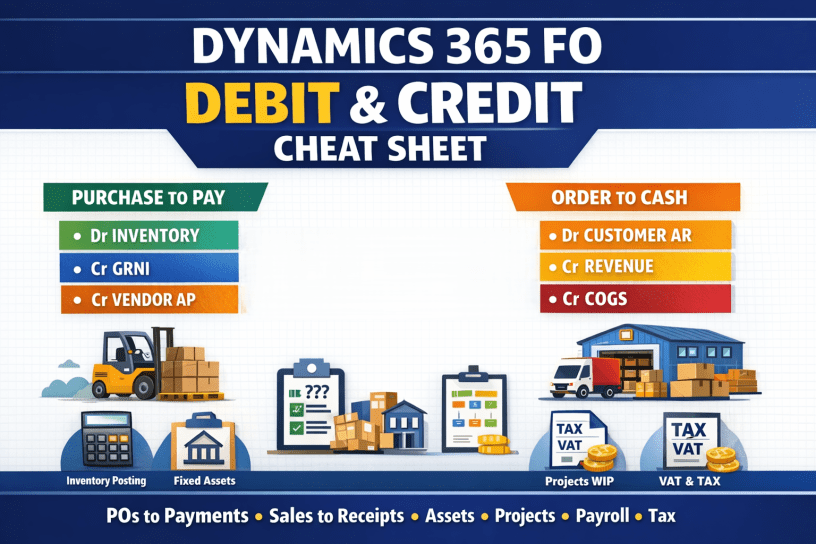 Chart for D365FO Debit Credit